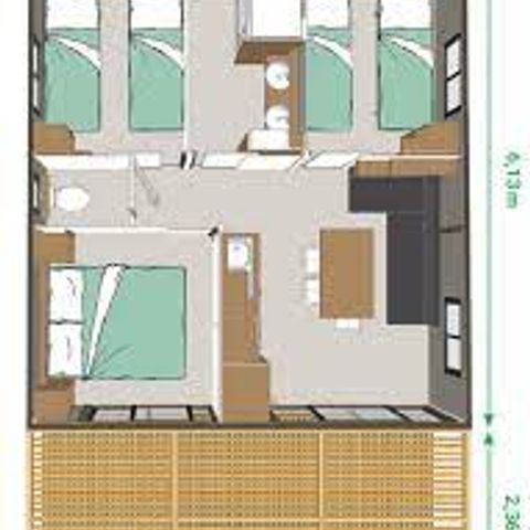 CHALET 6 personas - OTTAWA Confort 33m² (33m²)
