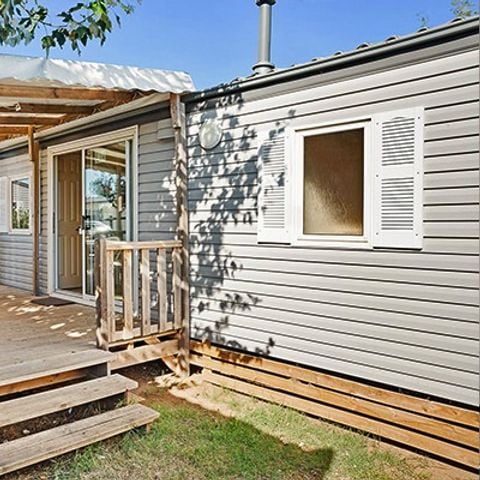 Mobilheim 6 Personen - Comfort | 3 Zi. | 6 Pers. | Erhöhte Terrasse