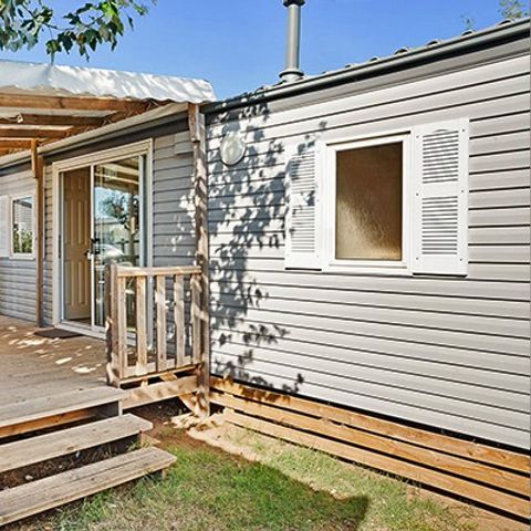 Stacaravan 6 personen - Stacaravan | Comfort | 3 Slaapkamers | 6 Pers. | Verhoogd terras