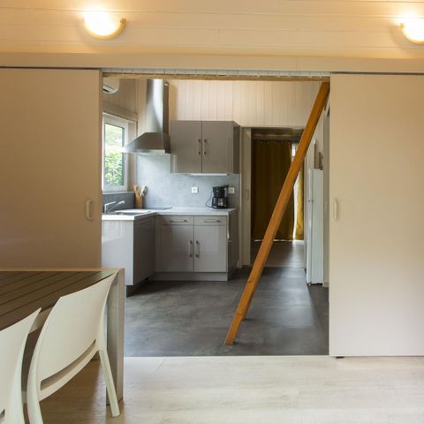 CHALET 4 personnes - Chalet Bleu 35m² - 1 chambre - mezzanine