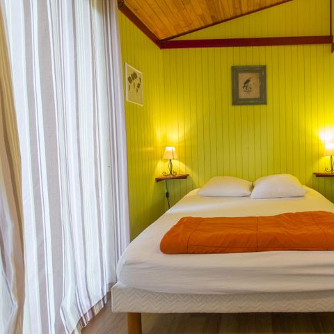 Chalet 4 personen - Chalet groen en rood 35m² - 1 kamer + mezzanine