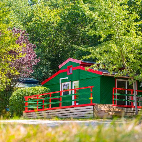 CHALET 4 persone - Chalet verde e rosso 35m² - 1 camera da letto + mezzanino