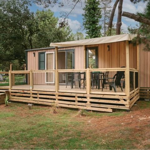 Stacaravan 6 personen - Huisje Escondido 6 p 3 Ch 1 Sdb ****