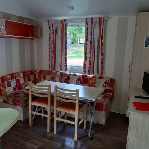 Mobile home 4 persons - P'tit budget- 2 bedrooms + terrace- Air conditioning and TV included