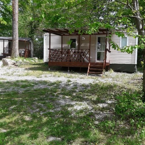 MOBILE HOME 4 people - P'tit budget- 2 bedrooms + terrace- Air conditioning and TV included