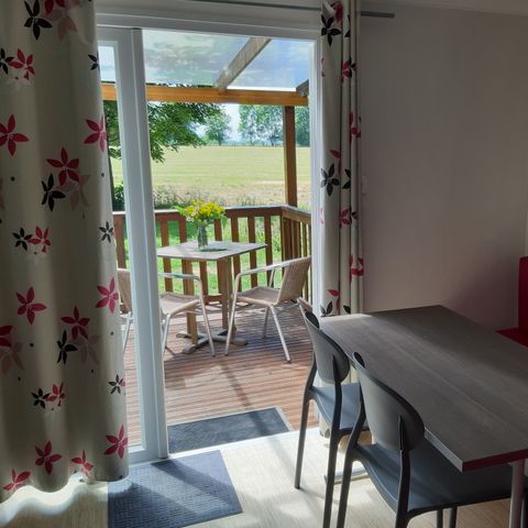 Mobile home 4 persons - COMFORT - 2 bedrooms + terrace + large fridge freezer - Air conditioning and Tv included