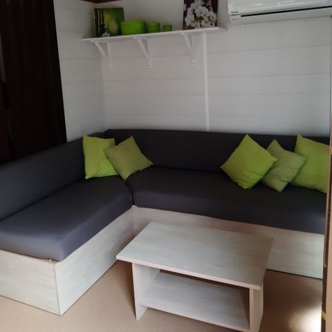 Mobilheim 4 personen - CONFORT PLUS- 2 Schlafzimmer + 2 Bäder- Klimaanlage und TV inklusive