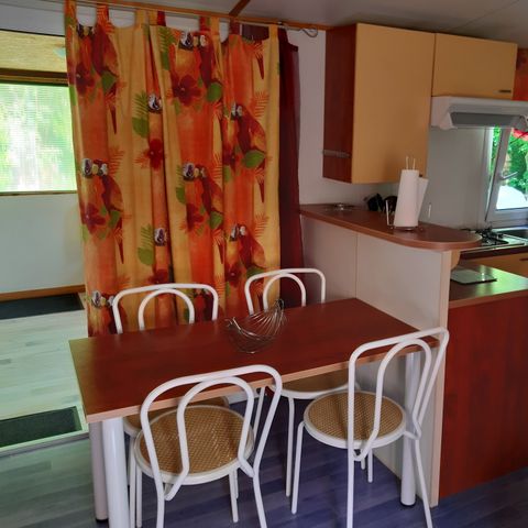 Stacaravan 6 personen - FAMILY CONFORT 3 slaapkamers + 2 terrassen (1 open + 1 gesloten)
