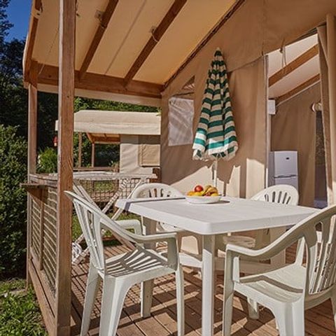 CANVAS AND WOOD TENT 5 people - Eco Lodge Tent | 2 Bedrooms | 4/5 Pers | No bathroom