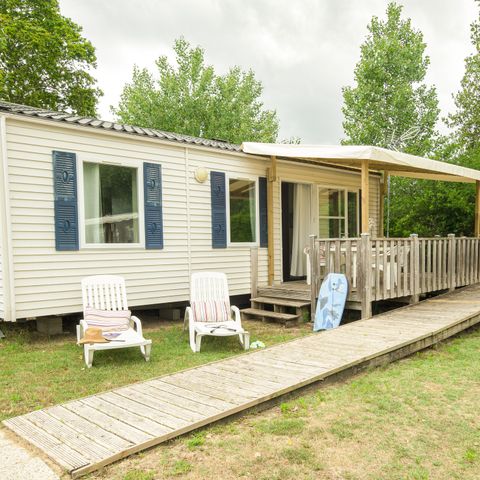 Stacaravan 4 personen - Cottage Confort PMR 34m² - 2 kamers