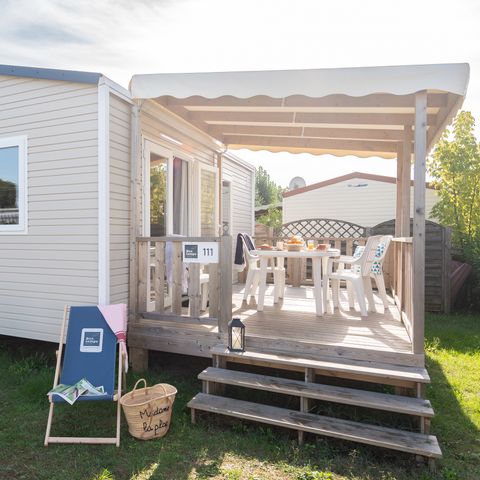 Bungalow 1/2 persons - Cottage Prestige 20 m² - 1 bedroom - Bed linen and towels included