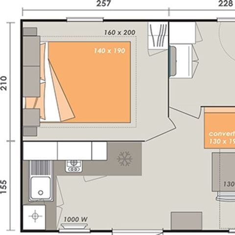 Mobile home 4 persons - ALOHA