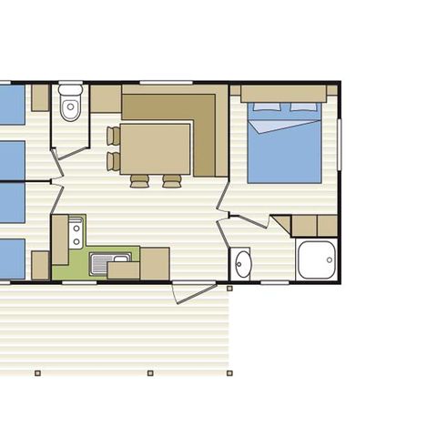 Stacaravan 6 personen - MYKONOS