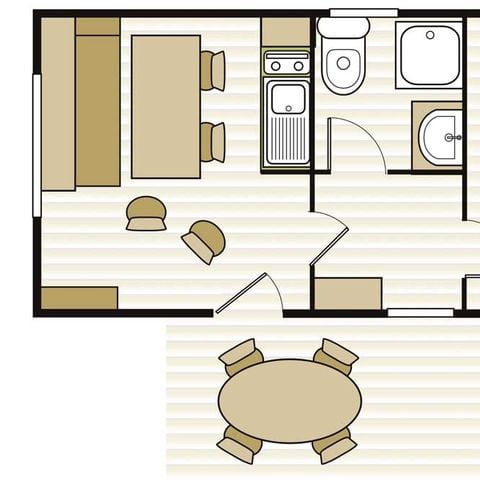 BUNGALOW 4 personnes - ALIZE 4 Pers Samedi