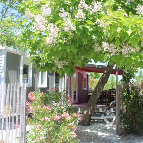 Mobile home 6 persons - Premium Cottage – 3 bedrooms – 2 bathrooms – Bed linen, towels, griddle and cleaning service included