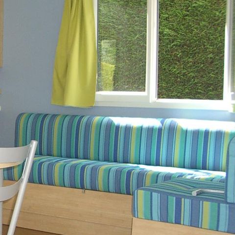 MOBILHOME 4 personnes - Cottage Louisiane - 2 chambres : 31m² - Terrasse semi-couverte 15m² 4 pers.