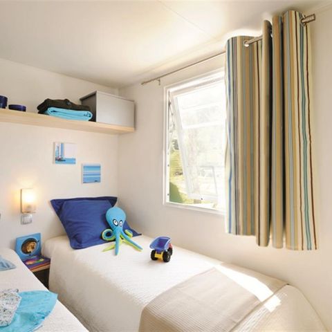 Mobile home 6 persons - Cottage Family - 3 bedrooms : 32m² - Uncovered terrace 11m² - 6 pers.