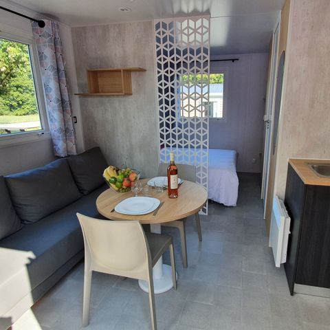 Mobilheim 3 personen - Cottage Duo - 1 Schlafzimmer: 21m² - Nicht überdachte Terrasse 11m² 2/3 pers.