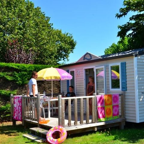 MOBILE HOME 3 people - Cottage Duo - 1 bedroom : 21m² - Uncovered terrace 11m² 2/3 pers.