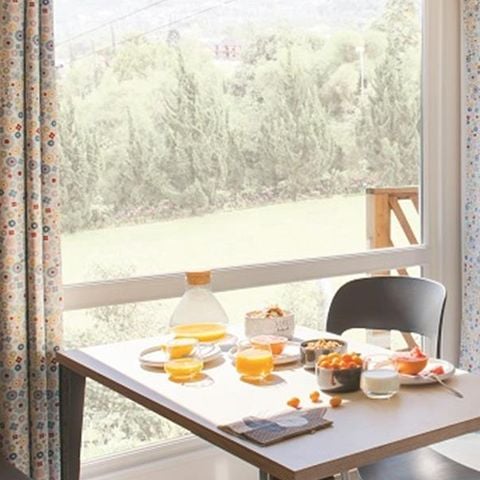 Mobilheim 5 Personen - Cottage Pacifique - 2 Zimmer: 27m² - Überdachte Terrasse 9m² 4/5 pers.