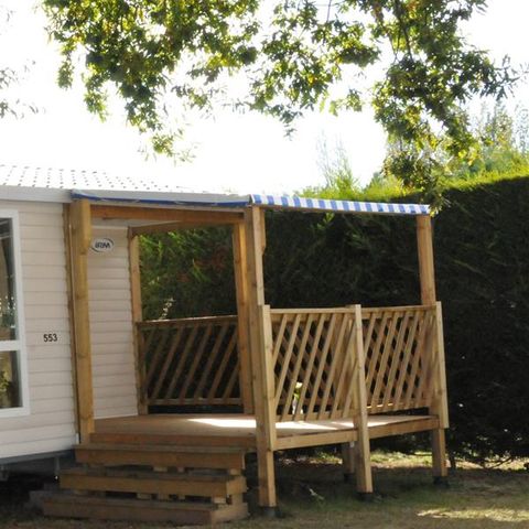 Mobilheim 5 personen - Cottage Pacifique - 2 Zimmer: 27m² - Überdachte Terrasse 9m² 4/5 pers.