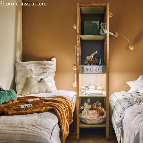 Safarizelt 4 Personen - Safari Lodge - 2 Zimmer: 26m² - halboffene Terrasse 25m² 4 pers.