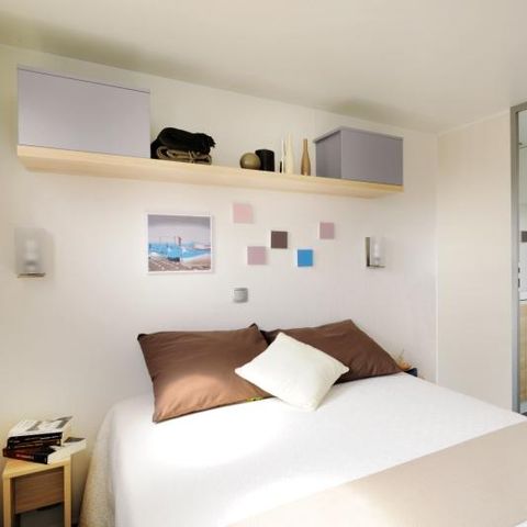 MOBILHOME 6 personnes - Cottage Prestige - 3 chambres : 37 m² + 18 m² de terrasse semi couverte