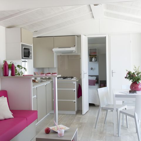 MOBILHOME 8 personnes - Cottage Quatro - 4 chambres : 39 m² + 15 m² terrasse semi couverte