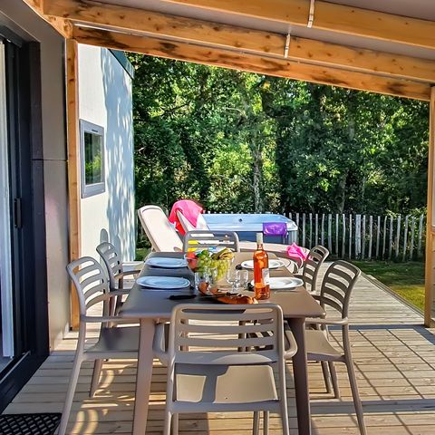 CASA MOBILE 5 persone - TAOS con spa privata 2 camere da letto con terrazza coperta 5p