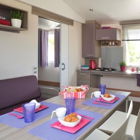 MOBILHOME 5 personnes - Cottage Life PMR - 2 chambres : 32 m² + 15 m² de terrasse semi-couverte