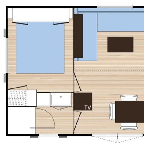 Stacaravan 6 personen - Cottage Familie