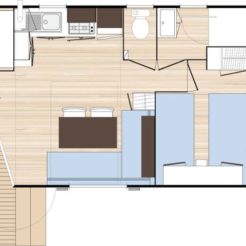 Mobile home 5 persons - PACIFIC