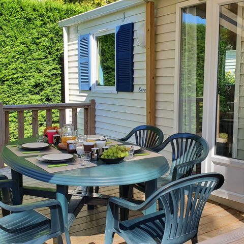 MOBILHOME 5 personas - Cottage Louisiane - 2 habitaciones : 31 m² + 14 m² terraza semicubierta