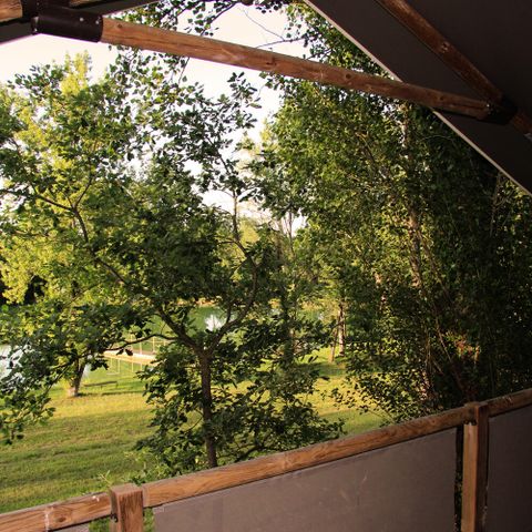 Canvas and wooden tent 4 persons - Luxury Lodge 3 Rooms 4 People