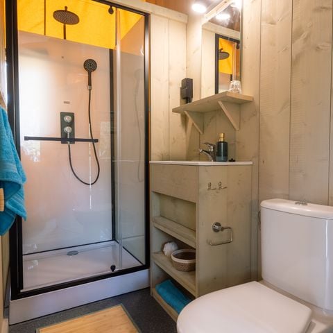 TENDA IN TELA E LEGNO 4 persone - Lodge Woody - 2 camere da letto - 4 posti letto