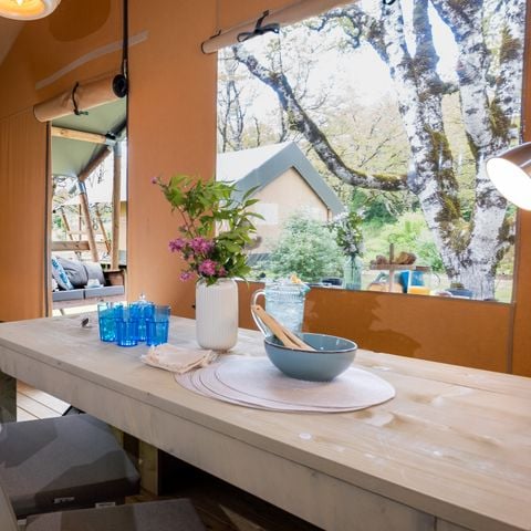 Canvas and wooden tent 4 persons - Lodge Woody - 2 bedrooms - sleeps 4