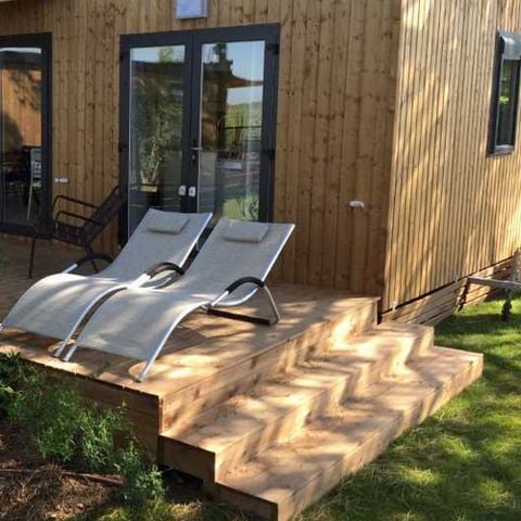 Mobilhome 7 personnes - LUXE PLATINE - GRANDE PARCELLE - 3 chambres - Climatisation- 1 VEHICULE INCLUS