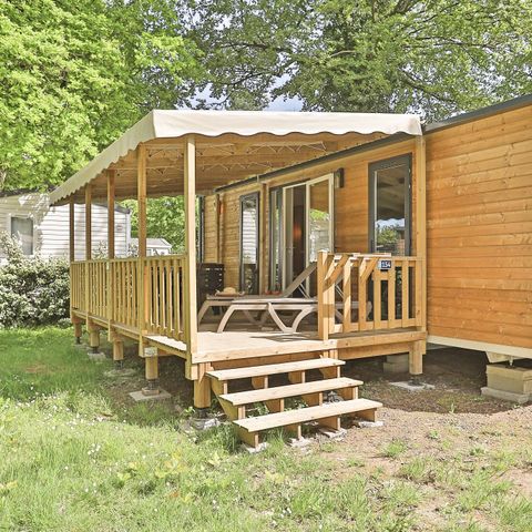 BUNGALOW 6 persone - Casa mobile | Premium | 3 Camere da letto | 6 Persone | Terrazza rialzata | Aria condizionata | TV