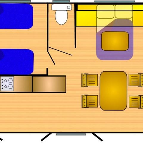 Mobile home 6 persons - Riviera 860-2 CD