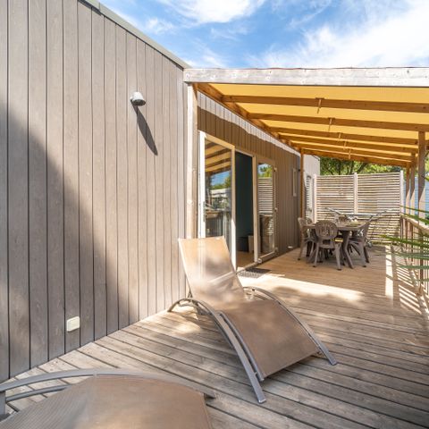 Mobilheim 6 personen - VIP 3 Zimmer 38m² - Pack-Vip inbegriffen (Bettwäsche,TV,Wifi...) 6 pers.