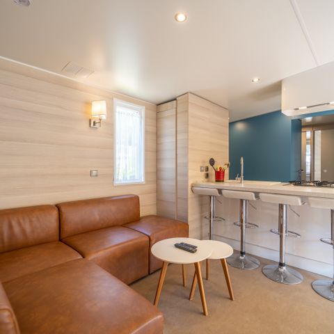 MOBILHOME 6 personas - VIP 3 habitaciones 38m² - Pack-Vip incluido (sabanas,tv,wifi...) 6 pers