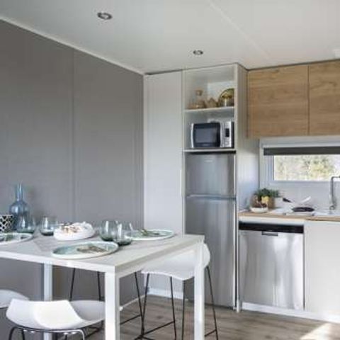 Mobilhome 4 personas - VIP 2 habitaciones 33m² - Pack-Vip incluido (sabanas,tv,wifi...)