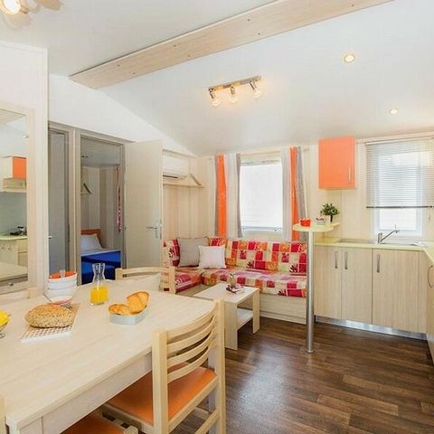 Stacaravan 6 personen - Gezellig 4 kamers 6 personen Airconditioning