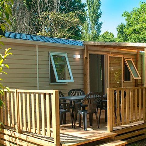 Mobilhome 6 personnes - Comfort XL | 2 Ch. | 4/6 Pers. | Terrasse surélevée | Clim.