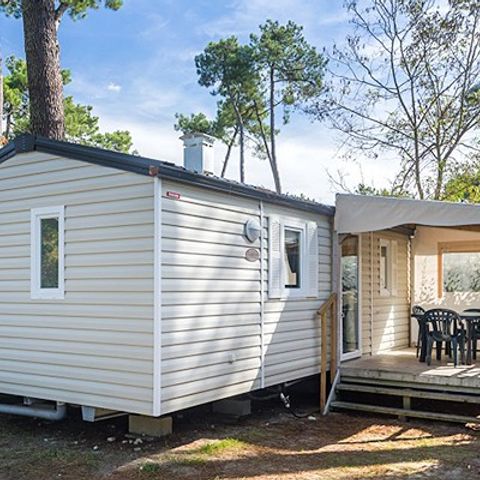 MOBILHOME 6 personnes - Comfort XL | 2 Ch. | 4/6 Pers. | Terrasse Couverte