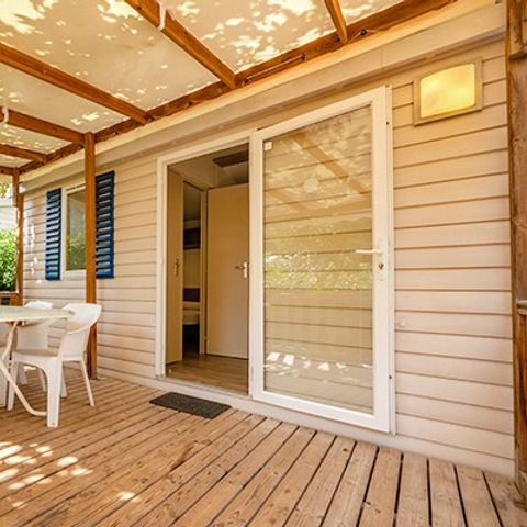 Mobile home 4 persons - Mobile-home | Comfort | 2 Bedrooms | 4 Pers. | Raised terrace | Air-con.