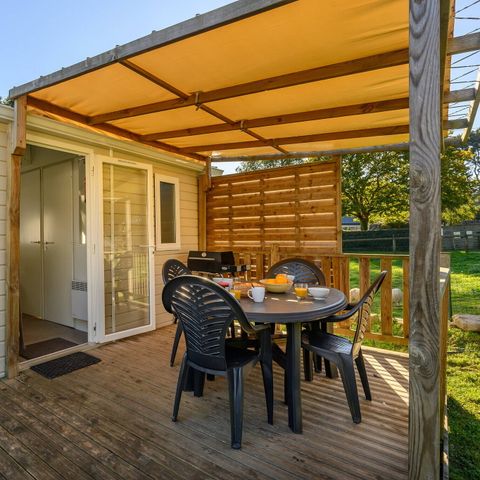 Bungalow 6 persons - Mobile-home | Comfort | 2 Bedrooms | 4/6 Pers. | Raised terrace | Air-con.