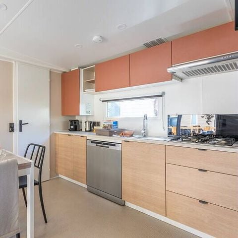 MOBILHOME 6 personnes - Premium | 3 Ch. | 6 Pers. | Terrasse Lounge | Clim. | TV