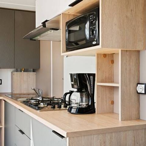 Mobile home 6 persons - Mobile-home | Premium | 3 Bedrooms | 6 Pers. | Raised terrace | Air-con.