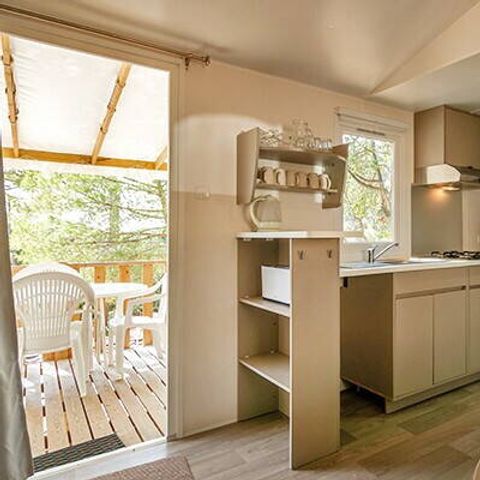 Bungalow 6 persons - Mobile-home | Comfort | 2 Bedrooms | 4/6 Pers. | Raised terrace